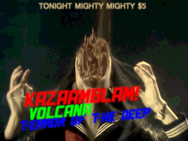 kazaamBLAM! gig poster, 2009